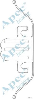 APEC BRAKING kit1144 -  Комплектующие, тормозные колодки
